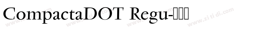 CompactaDOT Regu字体转换